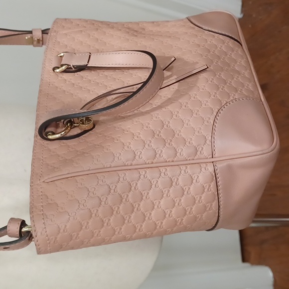 Gucci micro Guccissima bag Bree pink monogram GG crossbody bag - Picture 12 of 15